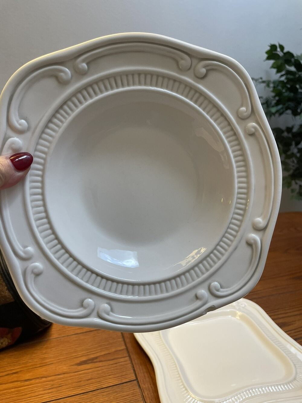 Macys The Cellar Bowl French White